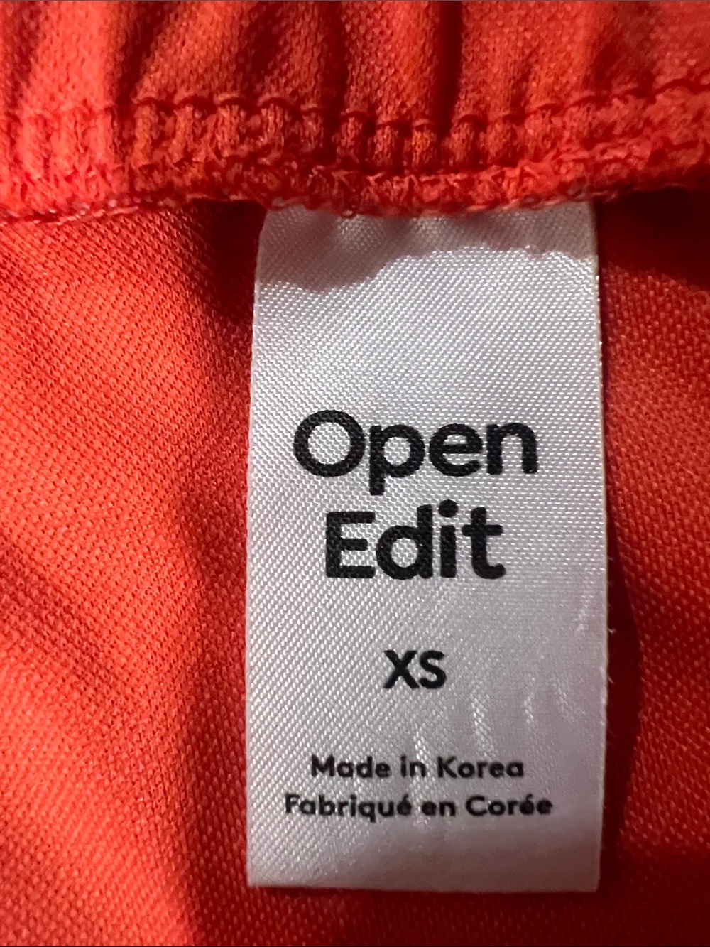 Open Edit Ruched Side-Tie Skirt in Vibrant Orange - Picture 2 of 8